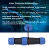 Aviation Cable Connector Socket IP68 Waterproof 6 Pin 7 Pin