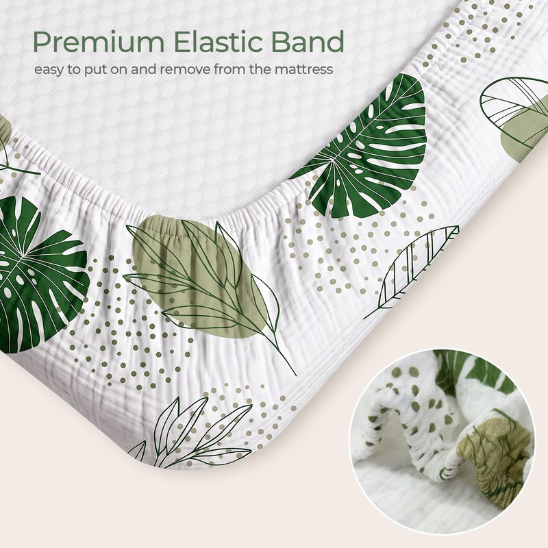 Muslin Bassinet Sheet for Gaive Bassinet Mattress Only, 2-Pack