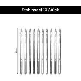 WUTA Sewing awl, professional hand sewing device, leather sewing kit with 10 large titanium-coated needles, leather craft tool (0.55 mm