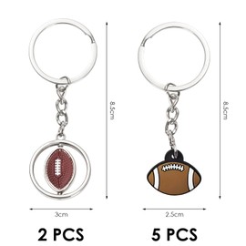 EOWVISN 7 Pieces Of Rugby Themed Pendants, Creative Pendants, Sports Souvenirs, And Fun Decorative Pendants.