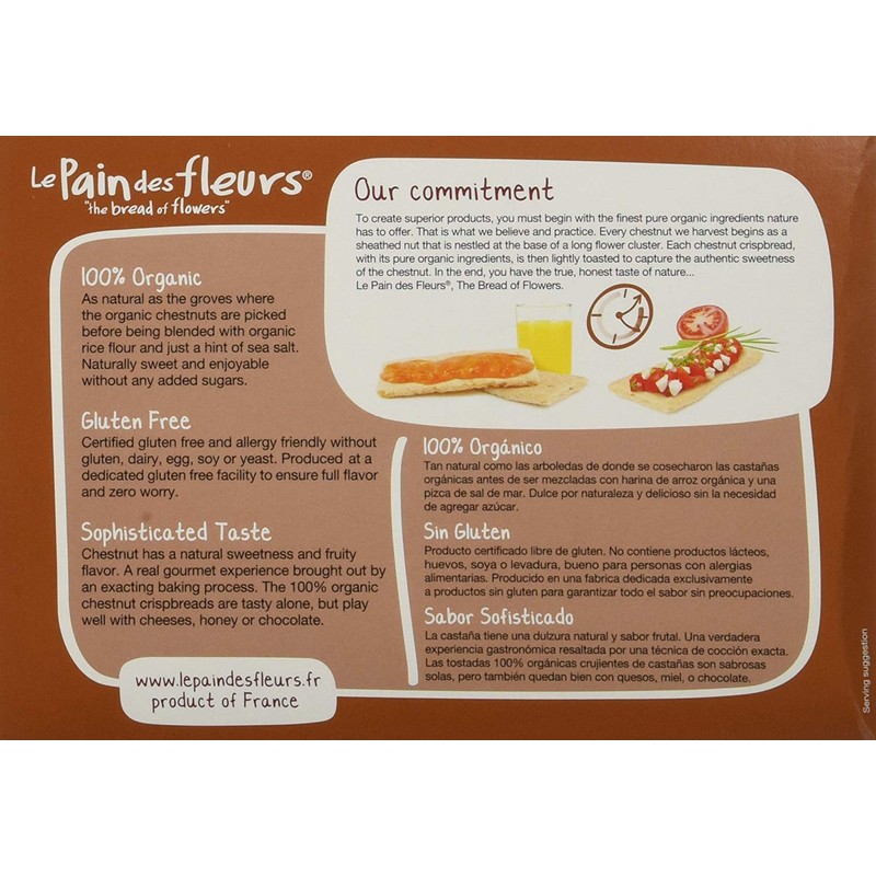 Le Pain Des Fleurs, Pack of 6, 4.4oz (Chestnut)