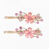 Rose Gold Flower Bobby Pin Rhinestone Crystal Hair Clip Hairpin
