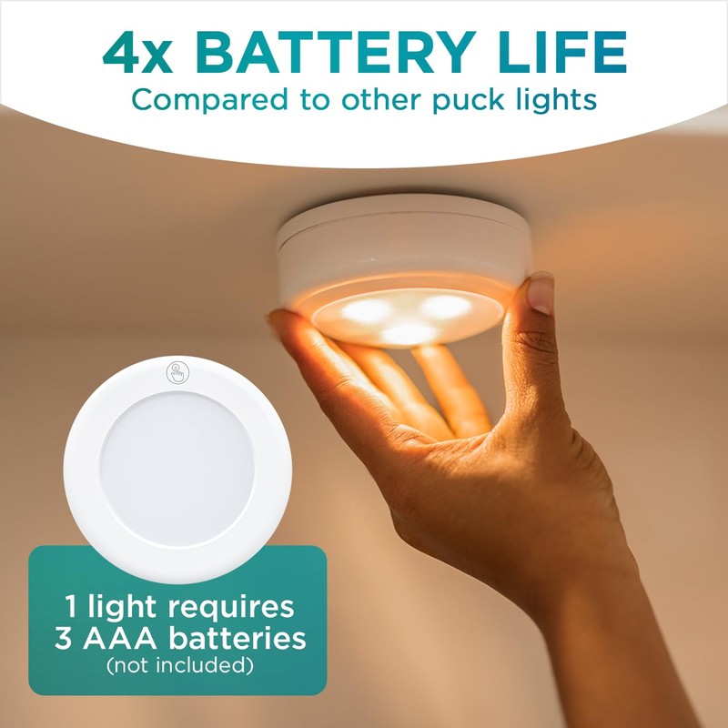 Brilliant Evolution Ultra Thin Wireless LED Touch Lights - Battery