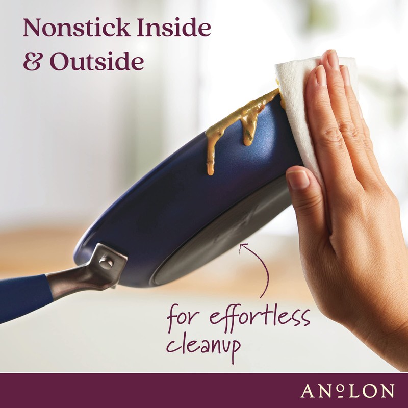 Anolon Advanced Hard Anodized Nonstick Double Burner Griddle with Multi-Purpose