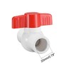 sourcing map 20mm PVC Ball Valve for Water Supply Pipe,