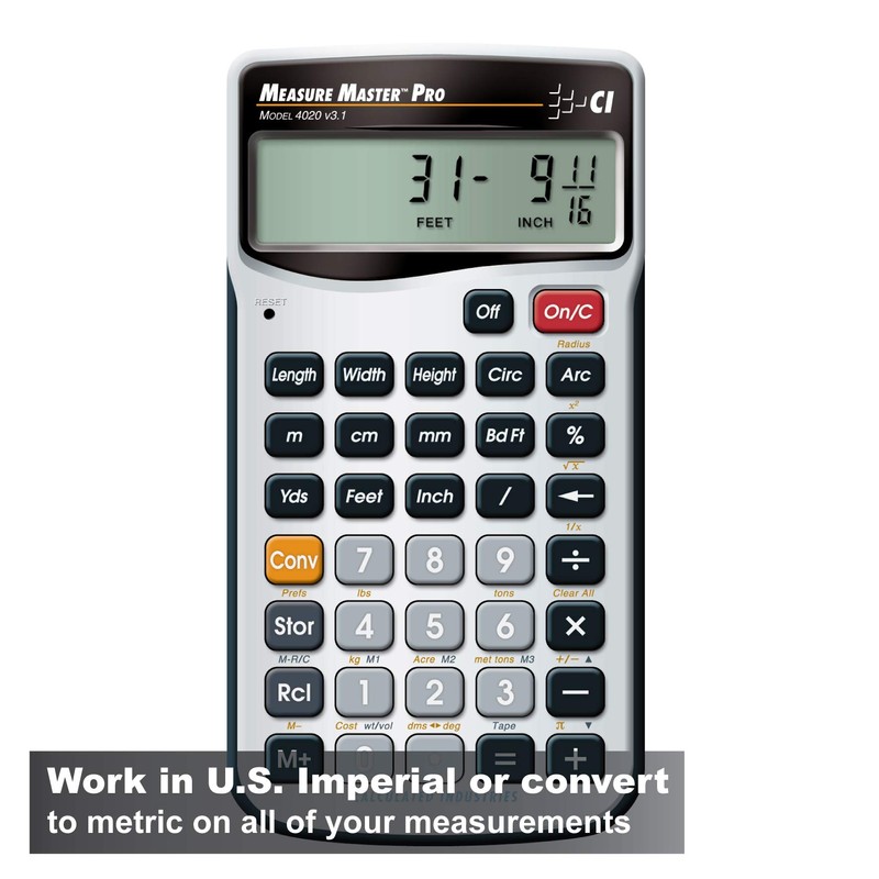 Calculated Industries 4020 Measure Master Pro Measurement Conversion Calculator