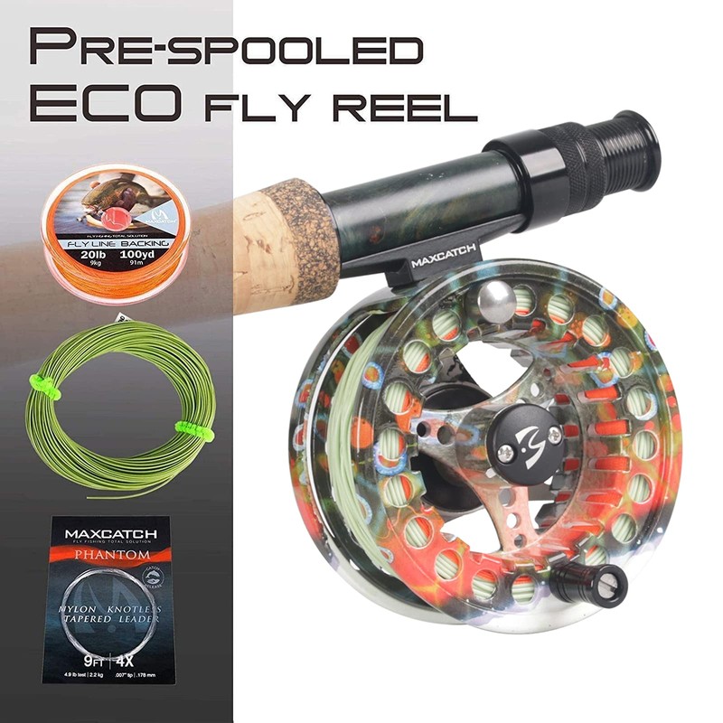 Maxcatch ECO Large Arbor Fly Fishing Reel (3/4wt 5/6wt 7/8wt)