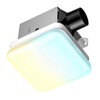 Consciot Bathroom Exhaust Fan with Light, 50 CFM, 1.0 Sone