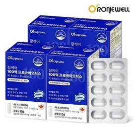 Roniwell [Roniwell] Intestinal Care 10 Billion Probiotics 60 capsules x 4 (total 8 months supply) / [로니웰]장케어 100억 프로바이오틱스 60캡슐 x 4개 (총 8개월분)