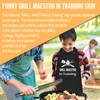 OUUKHGY Kids Apron and Chef Hat Set, Grill Maestro in