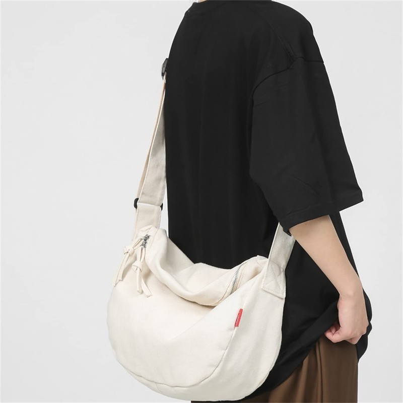 BALISOYI Shoulder Bag, Women's, Men's, Tote Bag, Canvas, Large Capacity,