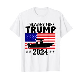 Boaters For Trump 2024 Vintage Pro Trump 2024 Election T-Shirt