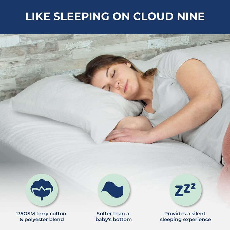 Bed'Ore 100% Waterproof Mattress Protector Cotton Terry Top - Extra