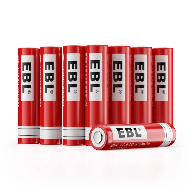 EBL 3.7V 350mAh 10440 Battery Li-ion Rechargeable For Flashlight LED