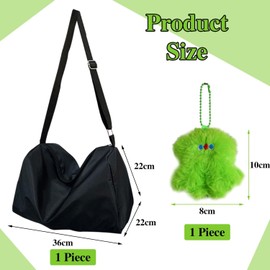 CWPFVQA 1 sports bag, 1 green pendant, fitness bag for men and women, storage bag with large capacity, practical handbag, storage bag for travel shoulder bags