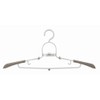 Ideaworks Set of 3 Shirt Saver Hangers, White/Grey, 31 x