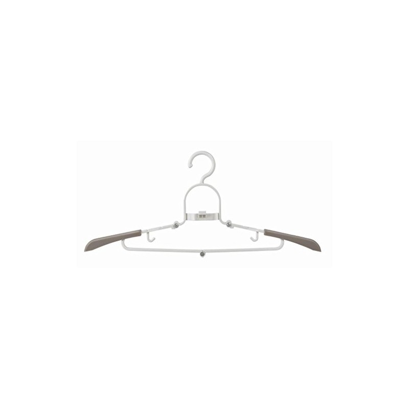 Ideaworks Set of 3 Shirt Saver Hangers, White/Grey, 31 x