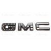 Auto Front & Rear GMC Black USA Flag OVERLAY Emblem