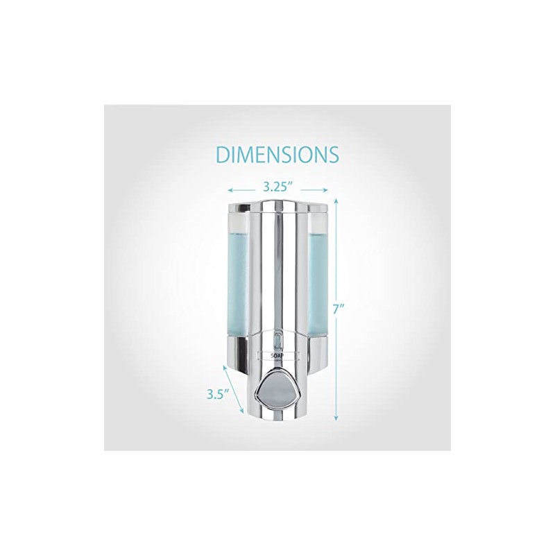 Better Living Products 76140-1 AVIVA 1 Chamber Wall Mount Soap