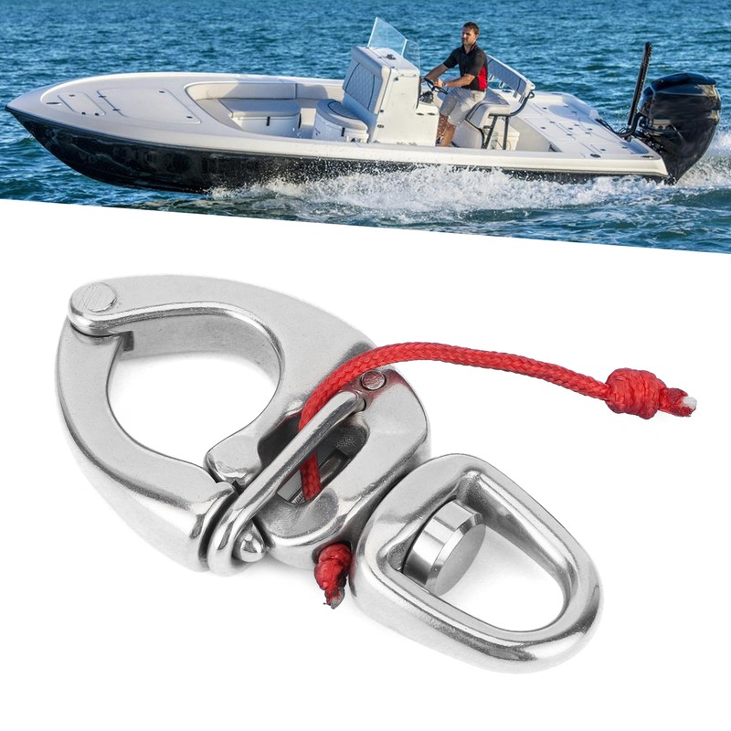 Boat Fast Eye Snap Hook 316 Stainless Steel 360° Rotation