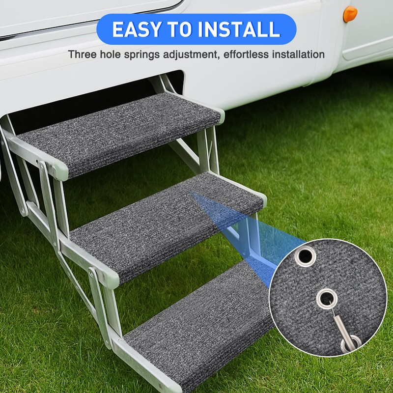 Nilight RV Step Covers 3 Pack 23 inch, Fits 8-11"