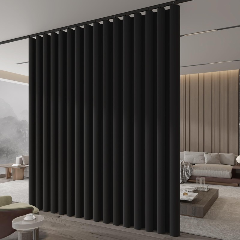 JILRON Room Divider Curtain Ceiling Curtain Track Set for Blackout