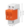 DC Surge Protector Visual Alarm Window Modular Design Protective Arrester