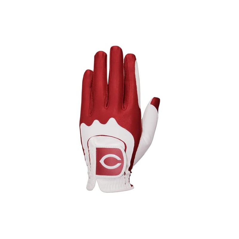 LEZAX HCGL-4609 Hiroshima Toyo Carp Golf Gloves, Left Hand, White
