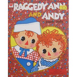 Raggedy Ann and Andy Paper Dolls Whitman Book Uncut w Press Out Costumes (1978)