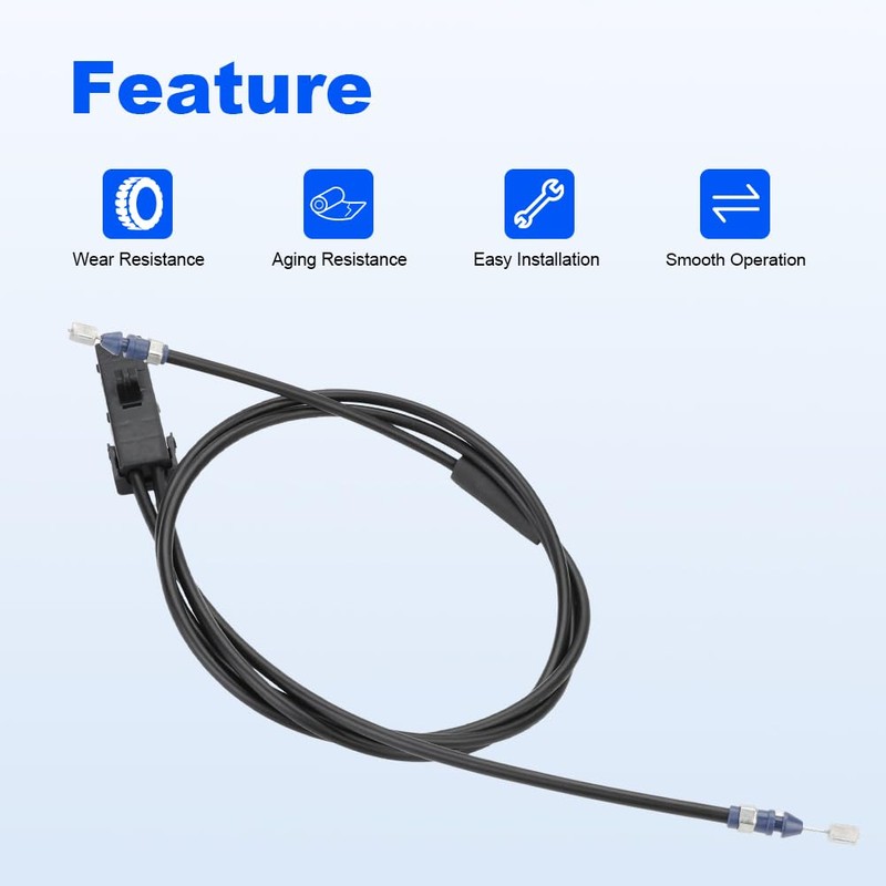 WMPHE Hood Release Cable Replacement for 65620-JK61A 65620JK61A Compatible with
