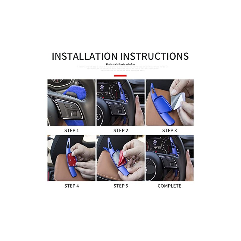 HIBEYO DSG Shift Paddle Extension Shift Paddle Aluminium Silver for