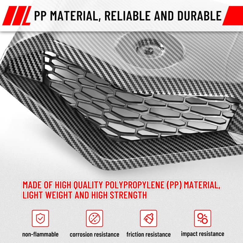 SAUTVS Carbon Fiber Pattern Turbo Hood for Can Am X3,