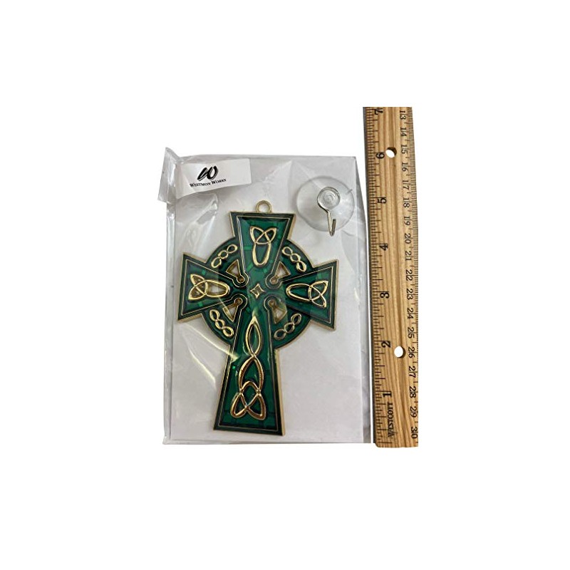 Celtic Cross Suncatcher Irish Sun Catcher Window Decoration with Suction