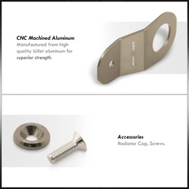 AJP Distributors Gunmetal Aluminum Radiator Stay Mount Bracket + Fender Washer Bolt Kit Compatible/Replacement For Civic EK Integra DC S2000 S2K AP1 AP2 94 95 96 97 98 99 00 01 02 03 04 05 06 07 08 09