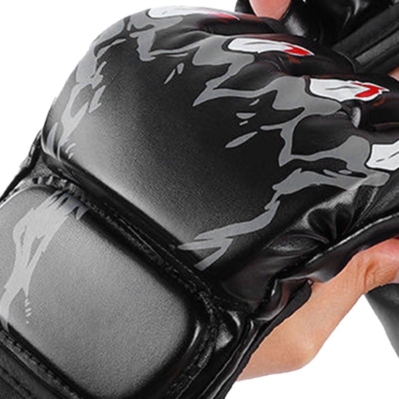 Half Finger Boxing Gloves Punching Bag Open Palms Fighting Kickboxing