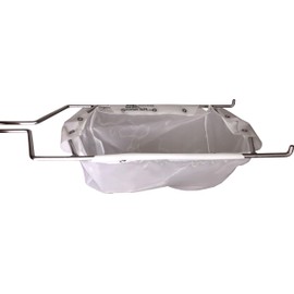 MirOil B22FS Fryer Oil Filter Bag & Frame Combo, Extends Life, Polish Hot & Cold Cooking Oil for Filtration for Deep Fryers, Fits on Top of Fryer Filter Pot, Pail and Storage Container for Restaurants