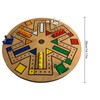 Fast Track Game Wood 35.5cm Diameter Family Board Game Brown