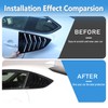 Window Louvers Air Vent Grill Trim Compatible with Subaru BRZ