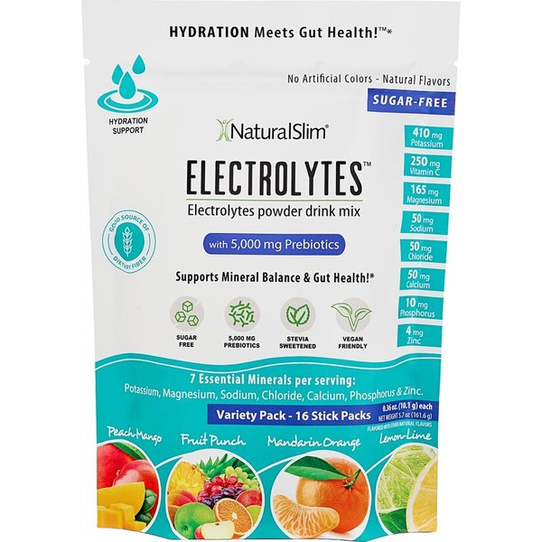 NaturalSlim Electrolytes™ Variety Pack – Hydrating, Replenishing Electrolyte Drink Mixes