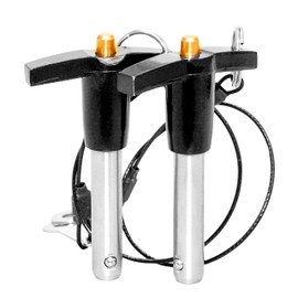 4Pcs Stainless Steel T - Handle Lock Pins, 1/4"~5/8"Pin Dia. 2"~5"Usage Length Push-Button Quick Release Pin Safety Pin Handle Stop Pin with Lanyard Cable (Pin Dia(MM): 12, Usage Length(MM):60)