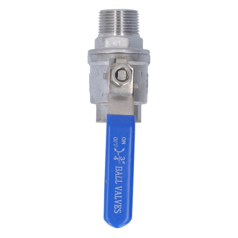 Ball Valve Female Male Thread 3/4in Stainless Steel Good Sealing