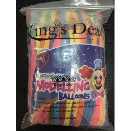 king's deal 200 Pcs 260q Twisting Balloons - Assorted Color Twisty Balloons- Professional Party Accessory Packs of 200
