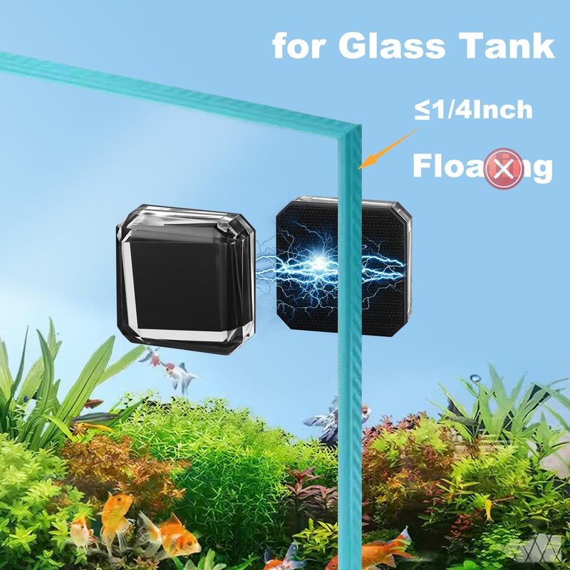 Carefree Fish Aquarium Small Super Magentic Cleaner Fish Tank Algae