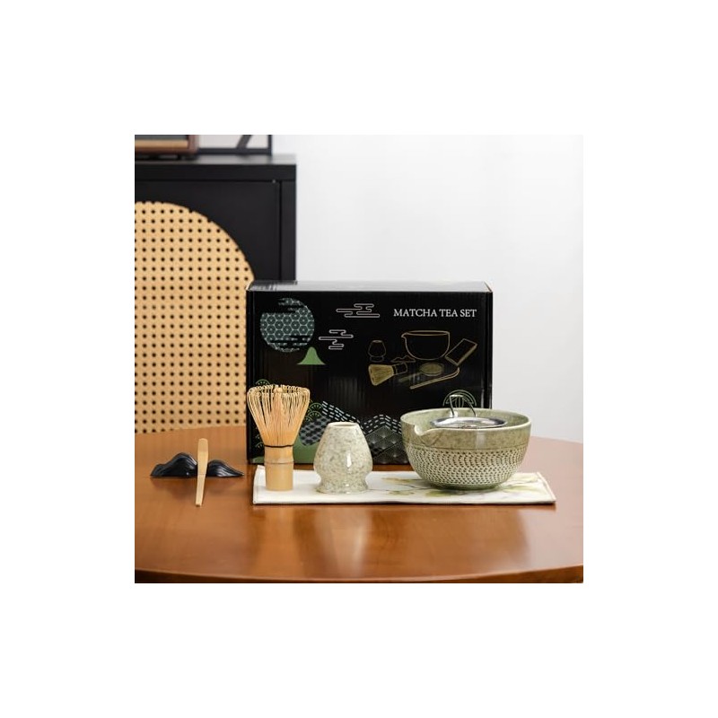 DWEHIXBUY juego de batidor matcha para ceremonia, accesorio de batidor