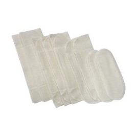 Set of 10 White Rabbits (2 Large, 3 Medium, 2 Small, 3 Pads)