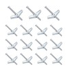 LONGHAO 15 x Spring Folding Dowel Hooks Ceiling Hooks Carbon