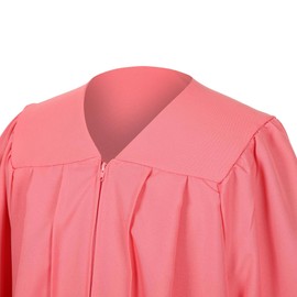 D DODOU Unisex Matte Graduation Gown for High School and Bachelor Choir Robes for Church, Pink, 51