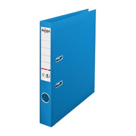 Rexel Choices, A4 Lever Arch File, 50 mm Spine, 350 Sheet Capacity, Plastic Cover, File Folder, 2115507, Light Blue
