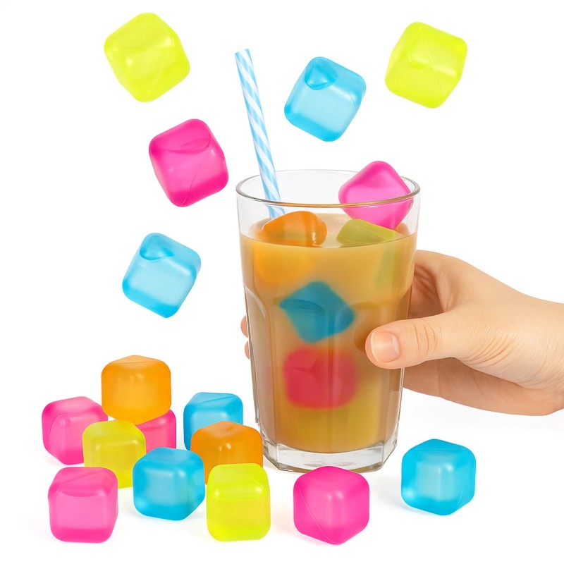 Dependable Industries Inc. Essentials 18-Pack Reusable Ice Cubes – 1"