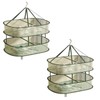 COVRA 2-Pack 23.6×15.7×3.5 Inches Single Layer, Double-Layer Foldable Mesh Drying